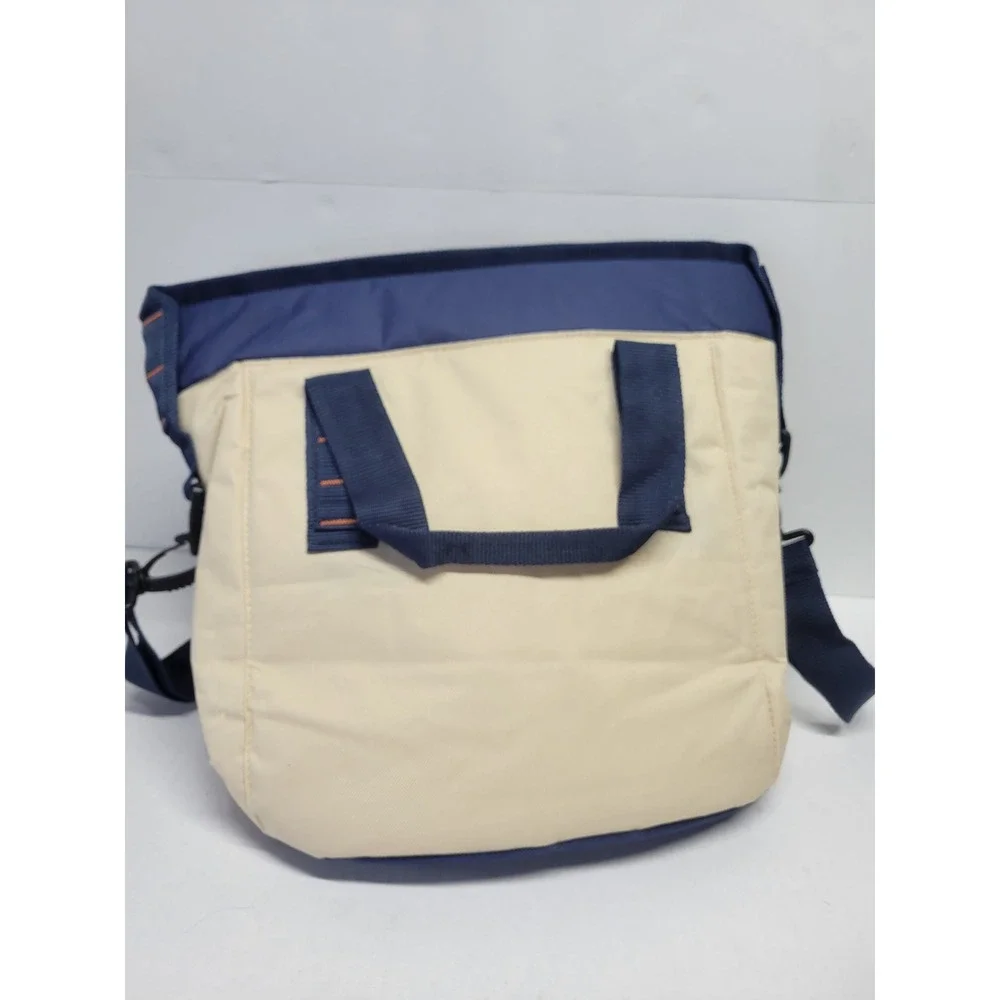Disney Cruise Line Navy Cream Insulated Soft Cooler‎ Bag Adjustable Strap NWOT